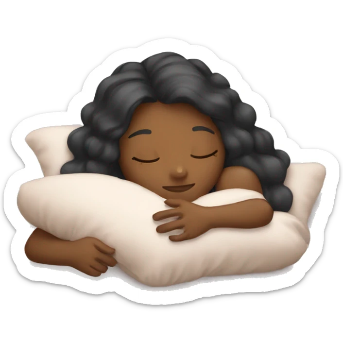 girl sleeping sticker