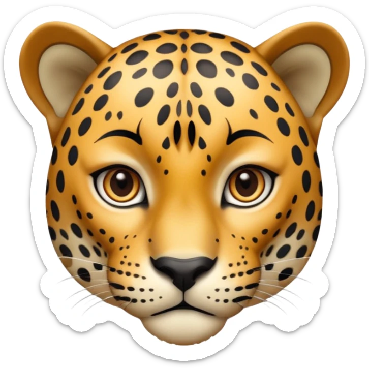 A high-resolution photo-realistic digital illustration of a young jaguar, chest upward A high-resolution, photo-realistic digital illustration of a majestic young jaguar sticker