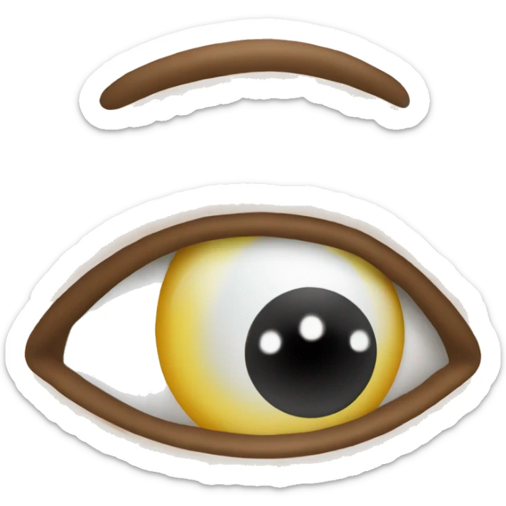 I need an emoji of an eye that has a big black mole on it, but it doesn't cover the whole eye sticker