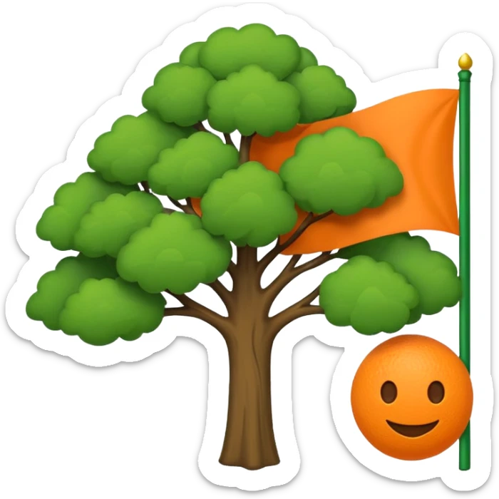 Make a emoji flag of ibaraki (district of Japan AGAIN.) sticker