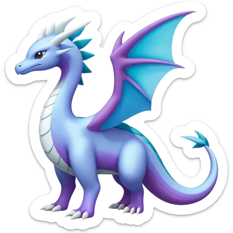 lugia-dragonair-suicune-salamence-Latios-hybrid, full body sticker