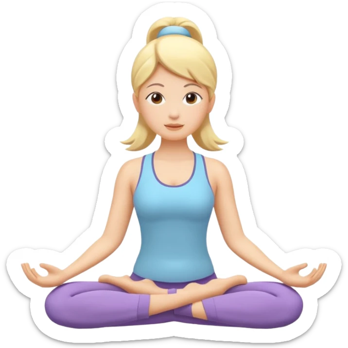 Yoga Breathing 3d Icon with color of A781F3
Make it light colro sticker