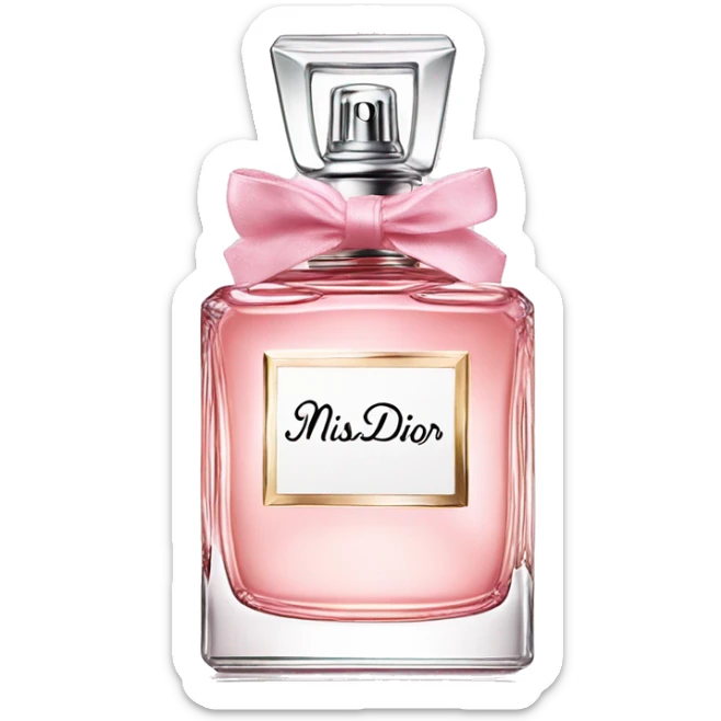 Miss dior perfume sticker