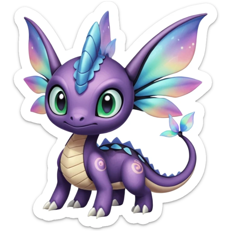 Meloetta-Cresselia-Palkia-Spyro-Toothless-Stitch-Fakémon-creature-hybrid sticker