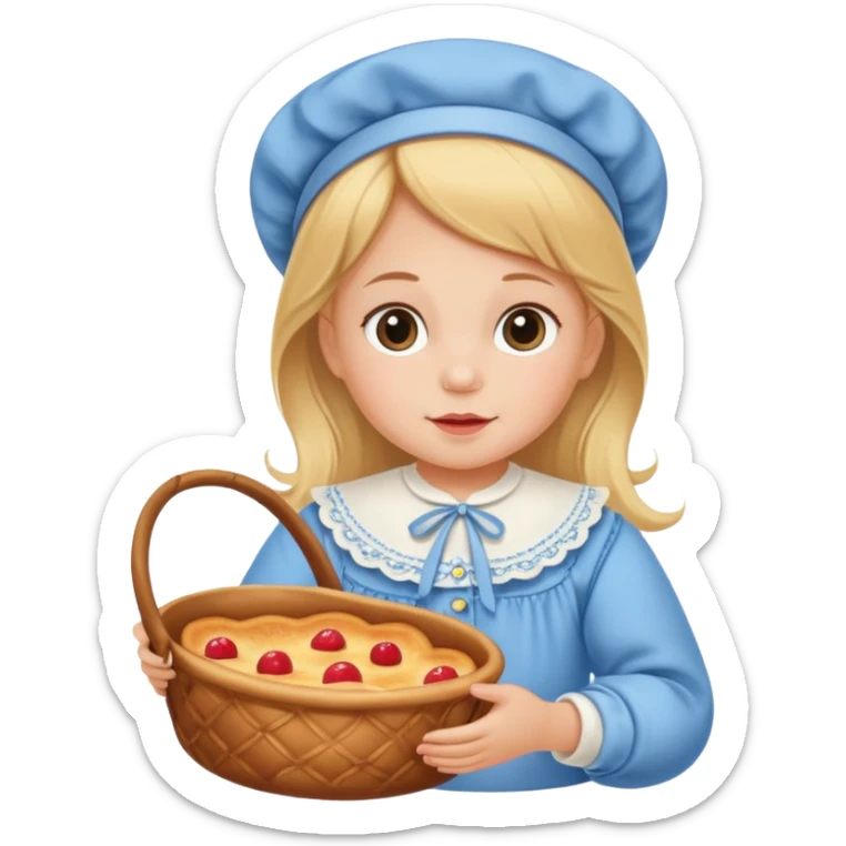 baby girl traditional dutch baby clothes sticker