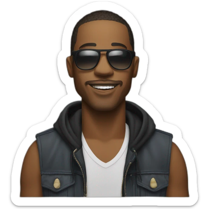 Le rappeur jul qui fait le signe jul sticker