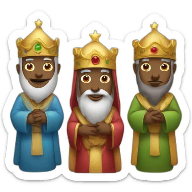 three wise men sticker