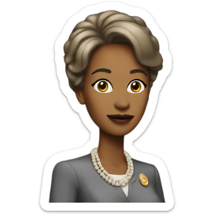 woman president sticker