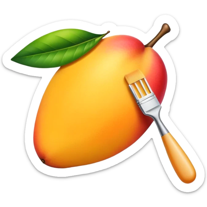 Quiero que me des un emoji de una brocha para maquillarse profesionalmente sticker