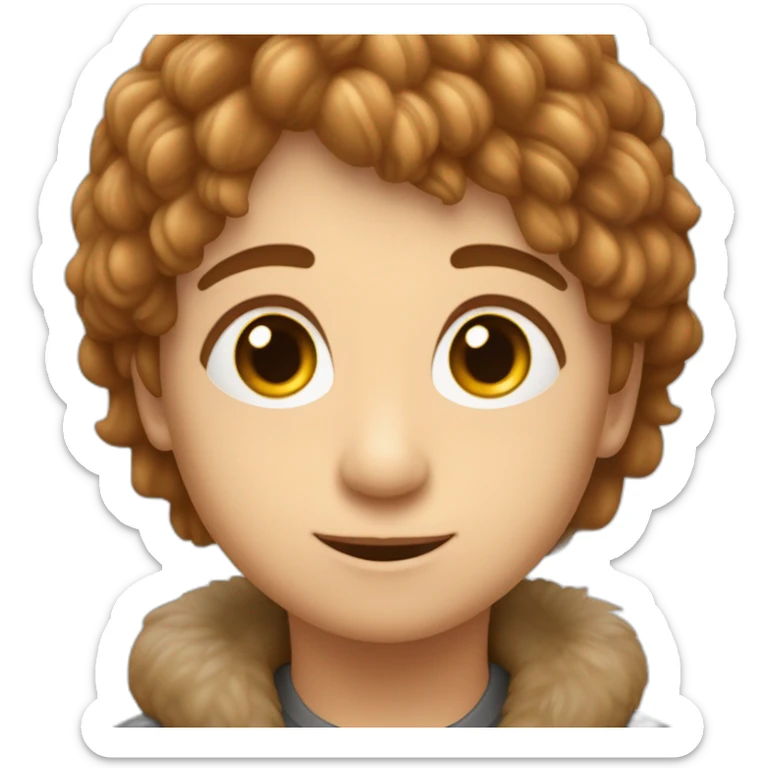 Kleiner Junge mit braunen Haaren und braunen Augen und eine Schildkröte aus plüsch sticker