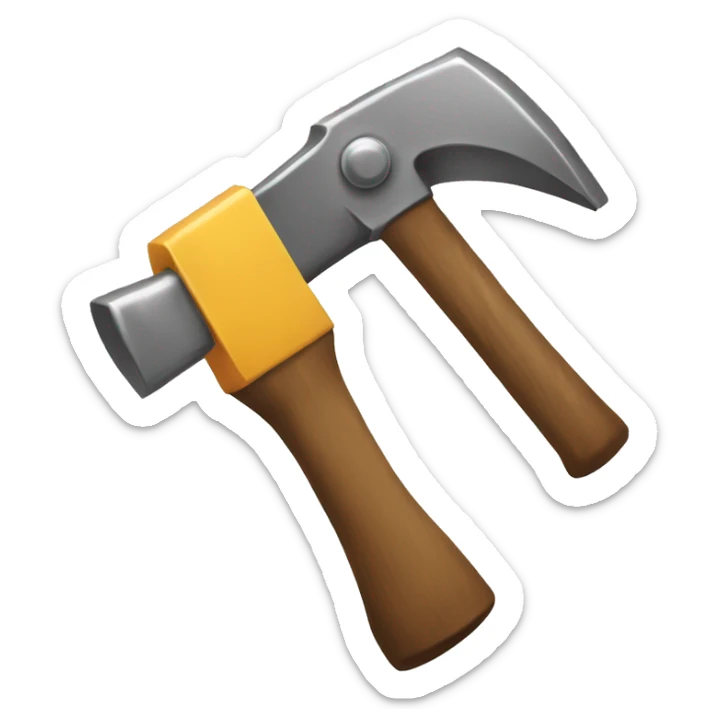 hammer construction simple sticker