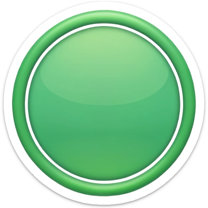 Direction in green circle  sticker