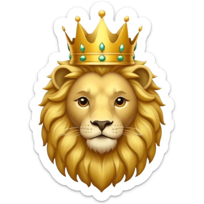  The logo features a crowned lion, The lion's crown signifies the team's aspiration to be the champions of the IPL, conveying a sense of royalty and excellence. The gold color symbolizes prestige and success, while the red background represents energy and passion.  sticker