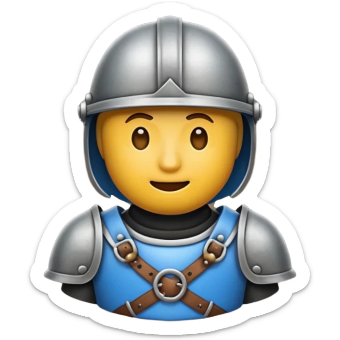 Hazme un conjunto de emojis de un caballero medieval con actitud muy masculina en diversos estados de animos de los caballeros teutonicos sticker