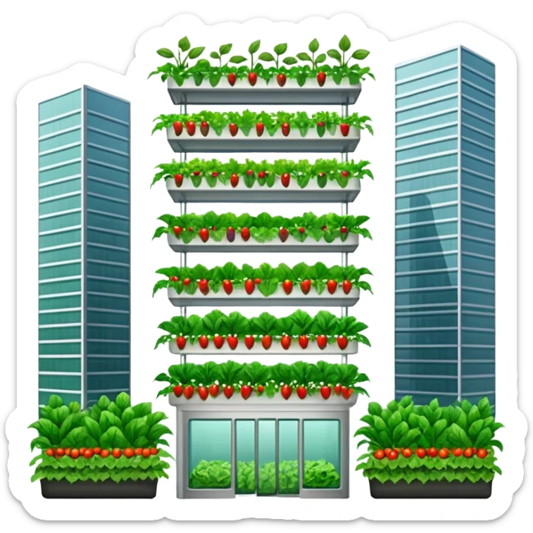 Vertical farms grow fresh produce in urban high-rises
 sticker