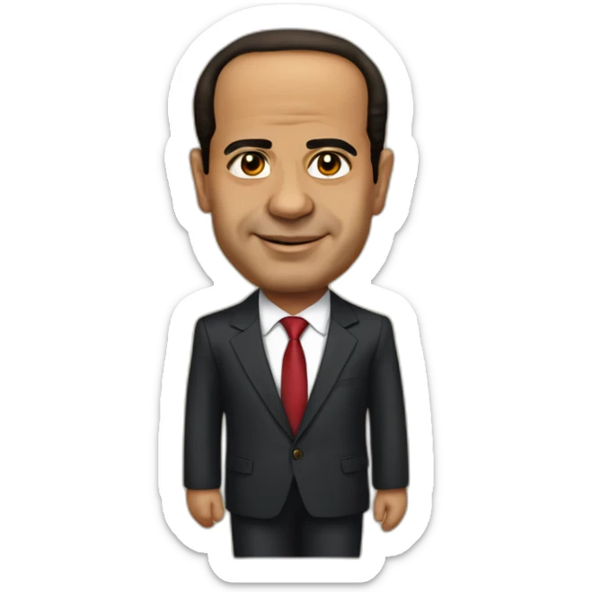 Abdel Fattah El-Sisi President of Egypt sticker