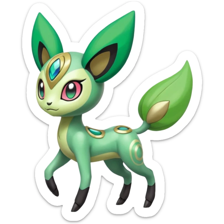 Meloetta-Keldeon-Virizion-Pokémon-Fakémon-fusion-hybrid-creature sticker