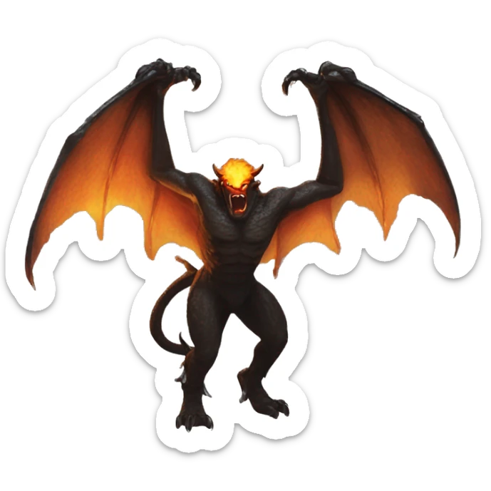Balrog from the lord of the rings slack emoji sticker