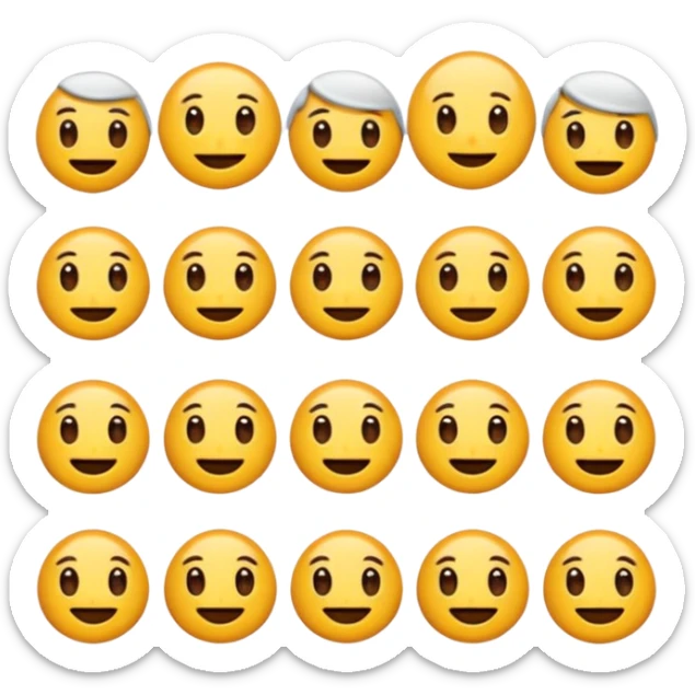 Bu emojiyi farklı ifadelerde de çiz müzik dinlerken sticker