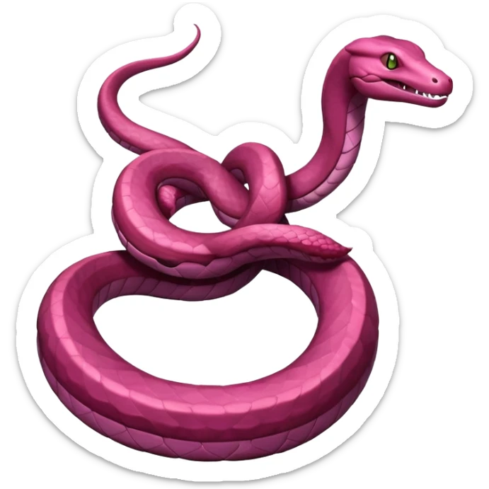 Ekans-Salazzle-Pokémon-Fakémon-hybrid-creature (full body)  sticker