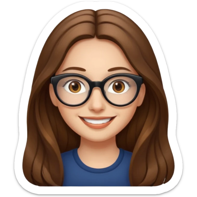 Painting women. Women smilling   Long hair,  lunette sticker