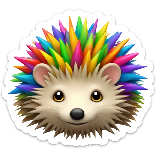 Gay hedgehog sticker