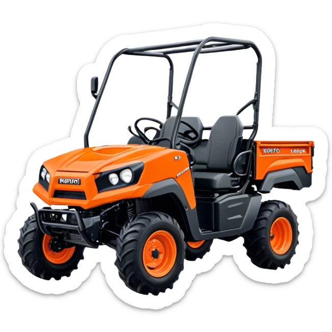 Farm Utility Vehicle (UTV) - Kubota RTV-XG850 (Model Year: 2021) (Iconic colour: Orange) sticker