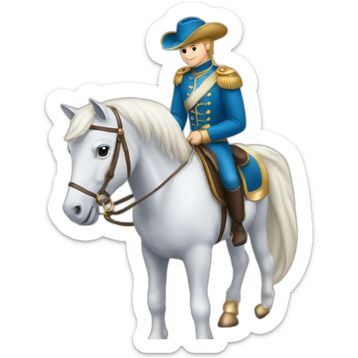 Un prince qui chevauche une licorne qui chevauche une tarigrades sticker