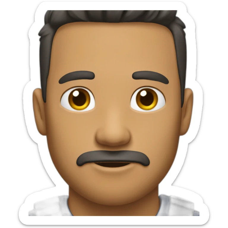 Enfermero hombre pelo canoso y muy corto sticker