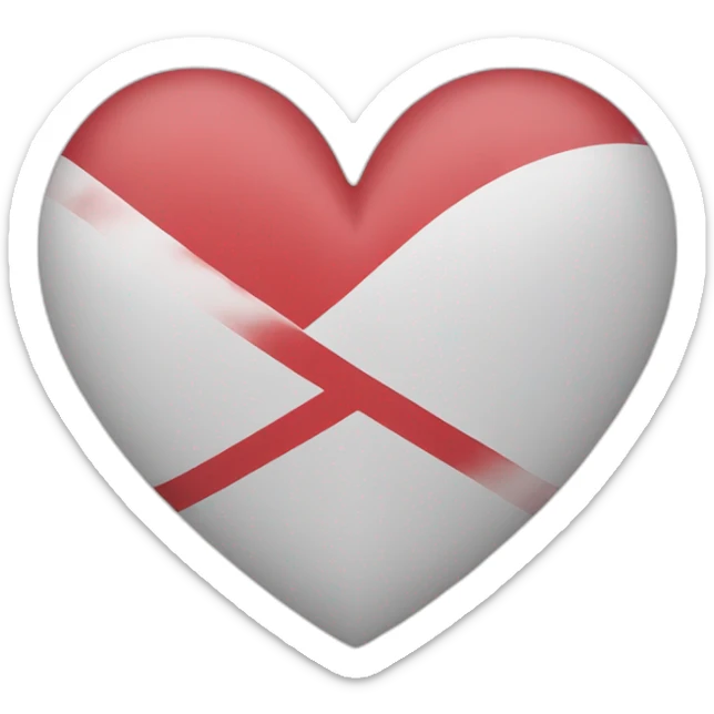 Flag of Japan in the shape of a heart sticker