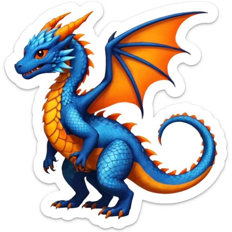 Dutch-Angel-Dragon-Salandit-Drudigon-fusion-animal-creature, full body  sticker