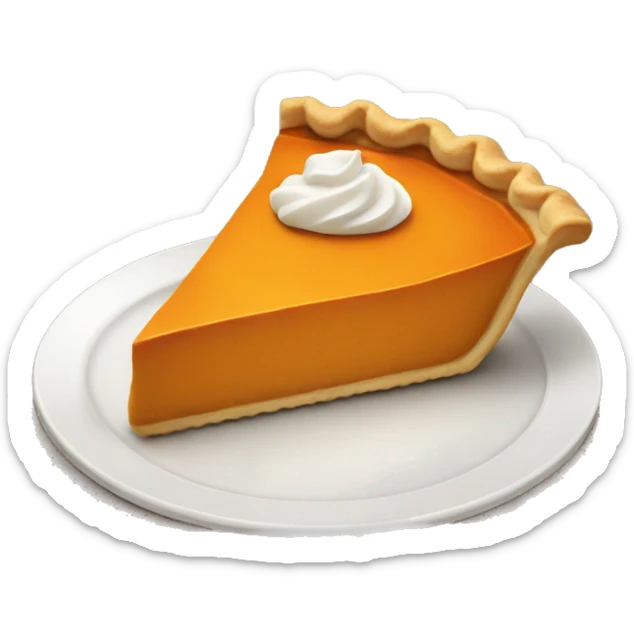 Pumpkin pie sticker