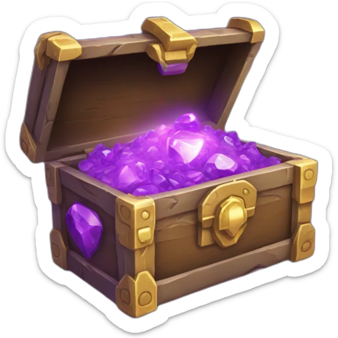Pokemon Game LootCase Purple Chaotic Color Rich Treasure Legendary Epic Items sticker