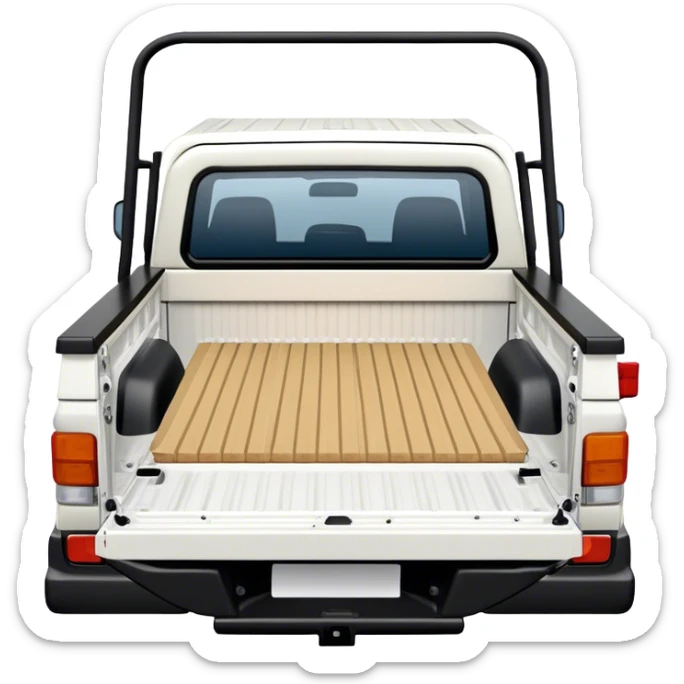 landcruiser 79 series truck bed - Toyota (Model Year: 2008) (Iconic colour: white) sticker