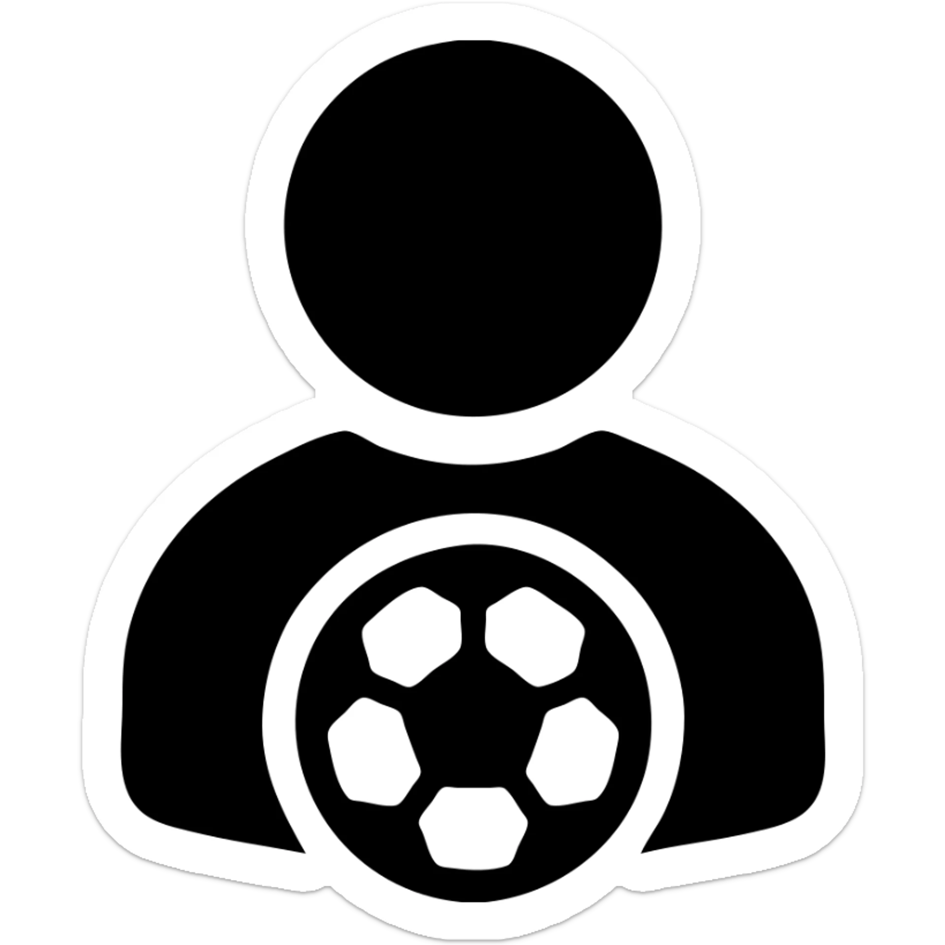 user icon for Alianza Lima fan club, incorporating a soccer element sticker