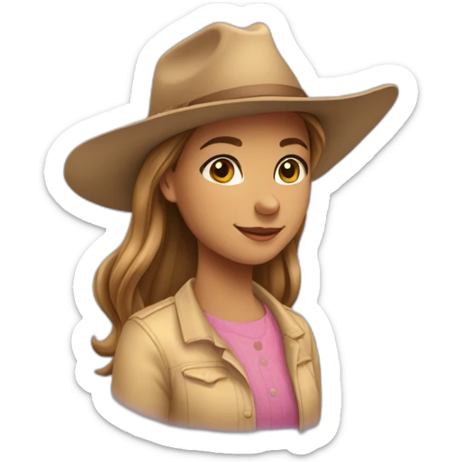 Une très jeune fille qui fait du cheval sticker