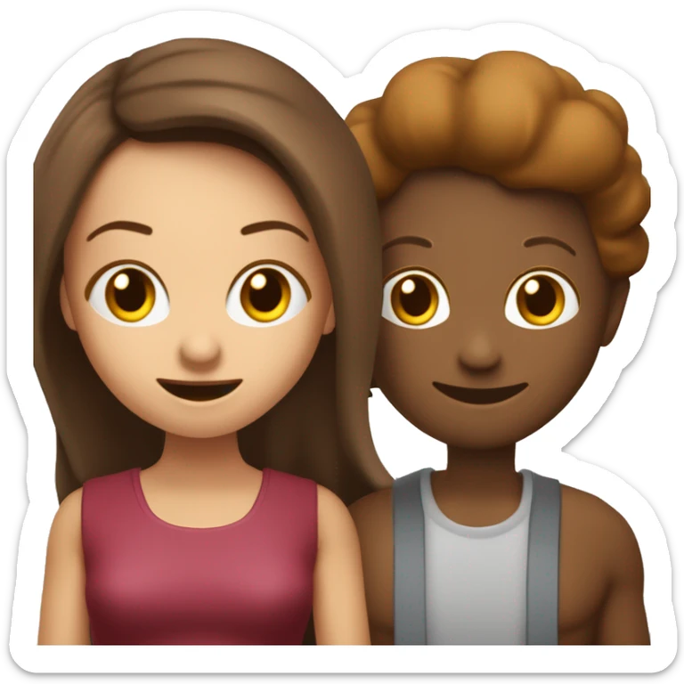 minha cahorra a cokiee ela e marrom com parte brancas e o fusinho tem aquele negociobranco sticker