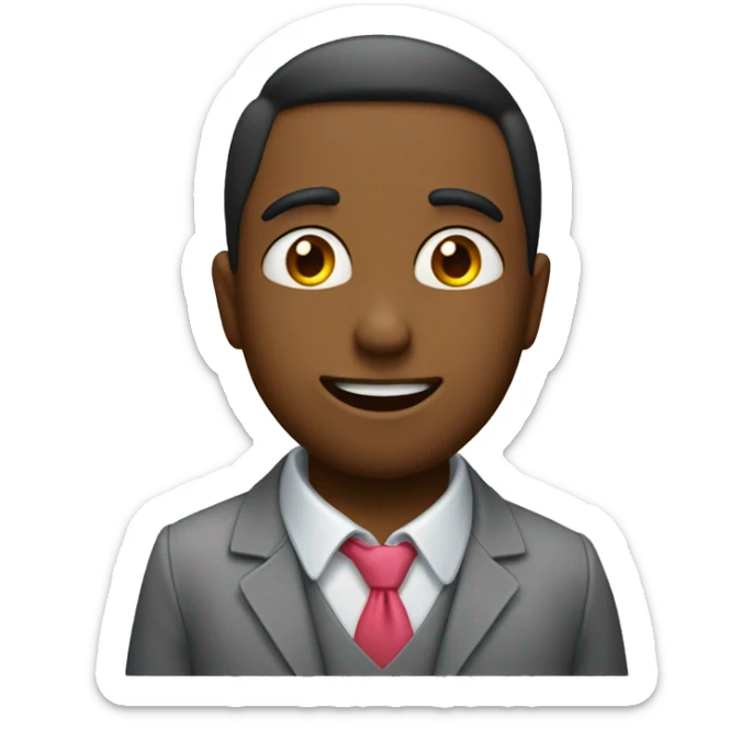 Emoji qui fais un bisous qui envoie un cœur sticker