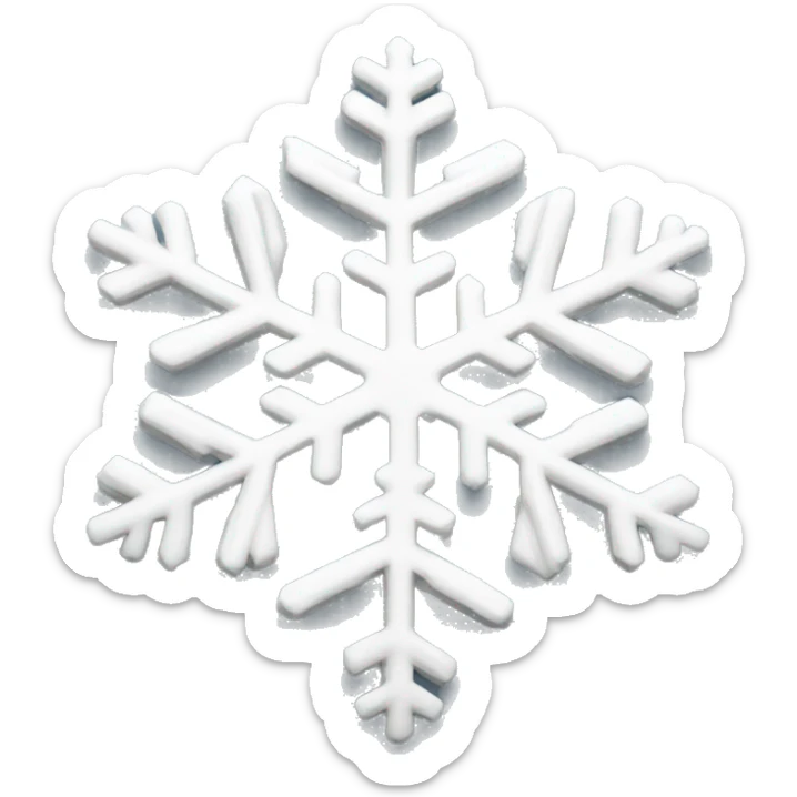 snowflake sticker
