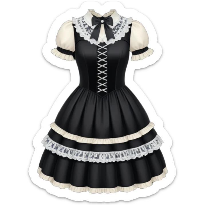 Gothic edgy dress Lolita apparel clothing  sticker