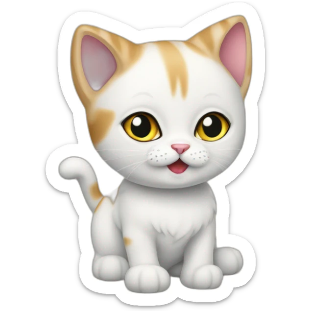 Kitty, what are you doing out here? Did i not see you before? You’re so portuguese sticker