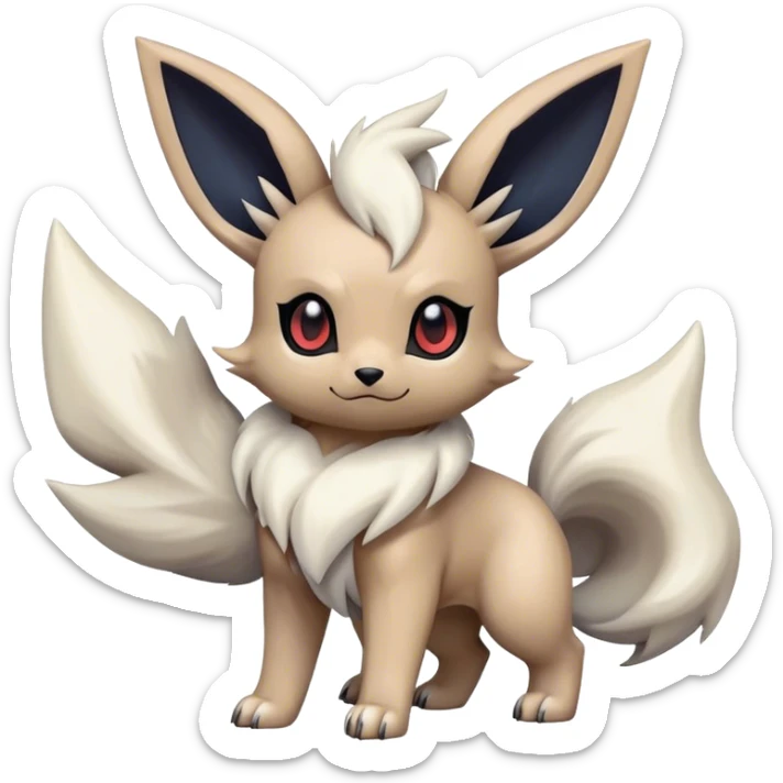 Cool Cute Kawaii Eevee-Absol-Zorua-Umbreon-Pokemon Full Body  sticker