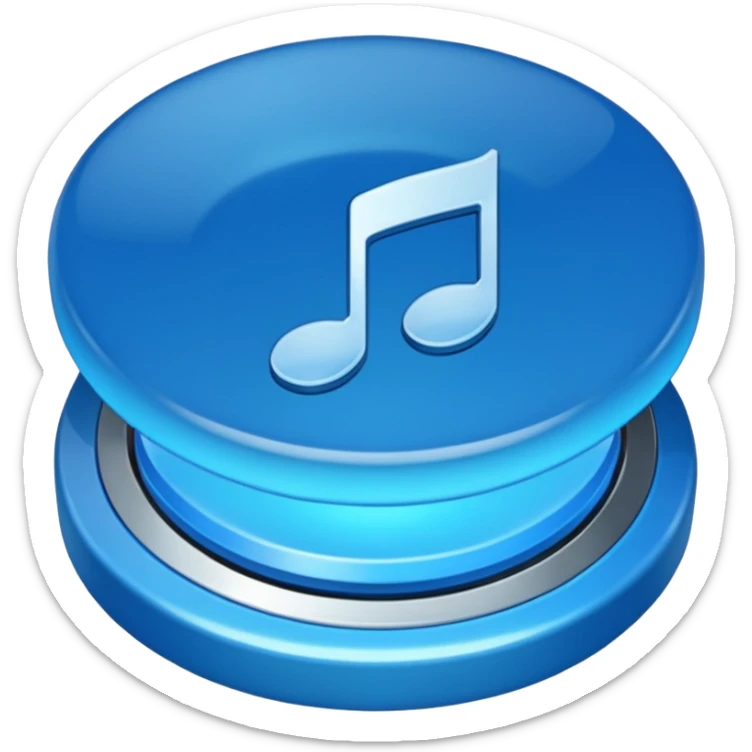 i want to create pack for discord bot music button for emoji color blue for music_forward music_shuffle music_repeat music_rewind music_skip music_stop sticker
