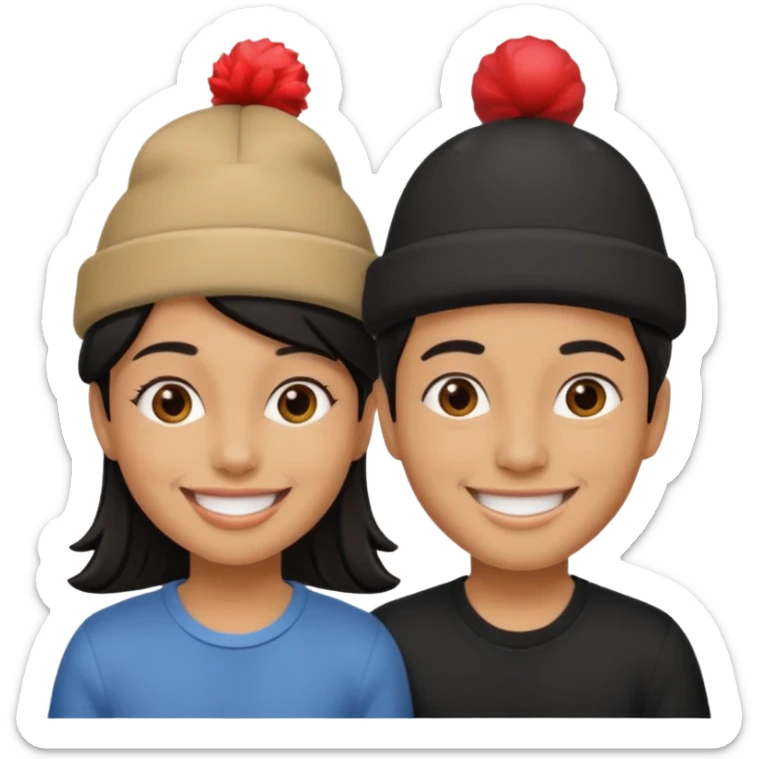 a framed photo of 2 friends in a theme park sticker