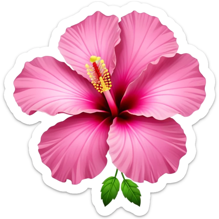 🌺 pink hibiscus  sticker
