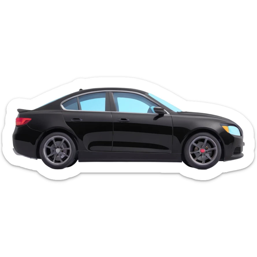 modern and clean glossy black car with a light gray or transparent curved film in motion, partially floating above and partially adhering to the car, film clearly visible with a reflective edge showing the action of being applied sticker