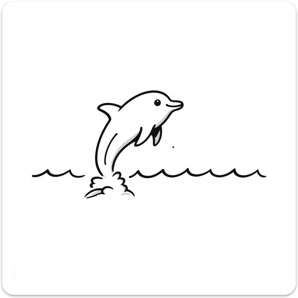 Dolphin sticker