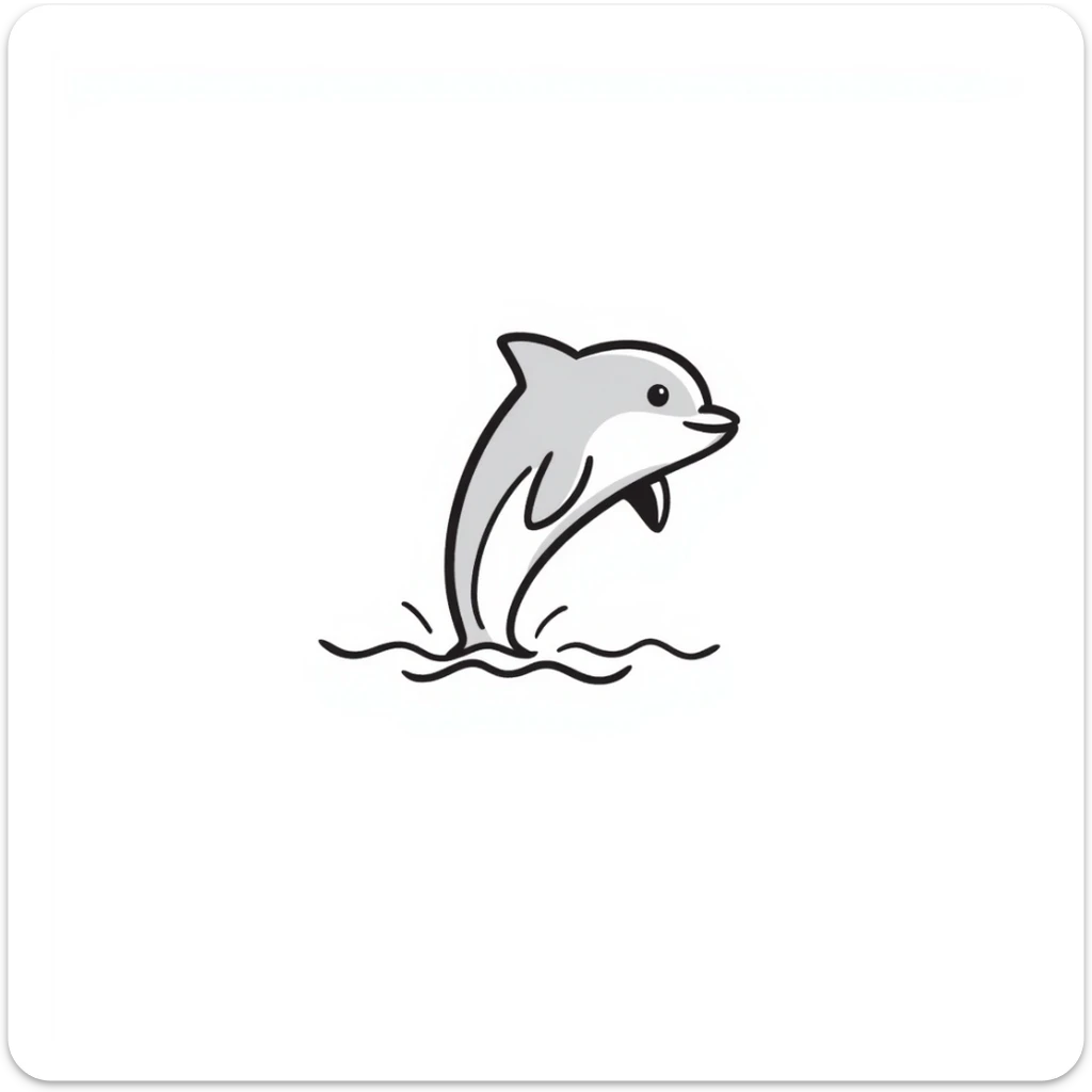 Dolphin sticker
