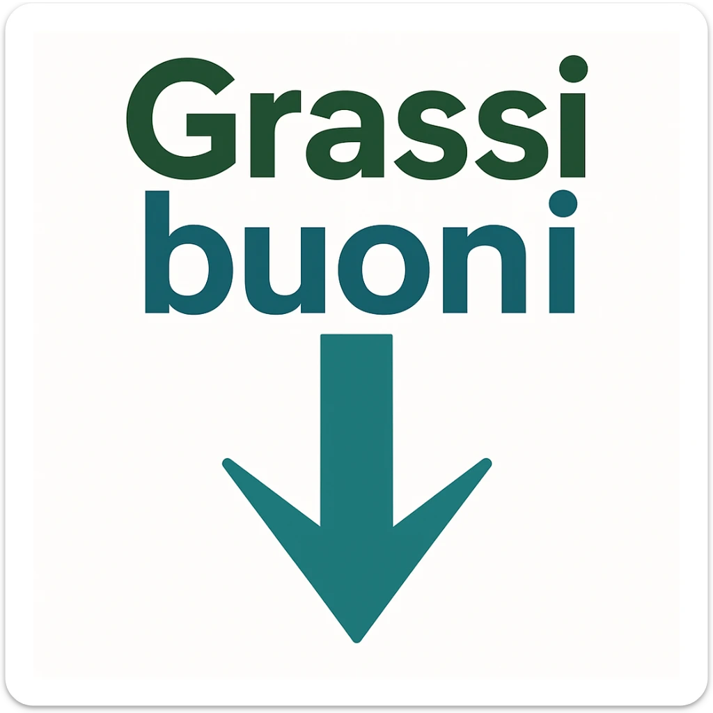 Grassi buoni con freccia in basso, come a significare che vanno al ribasso sticker