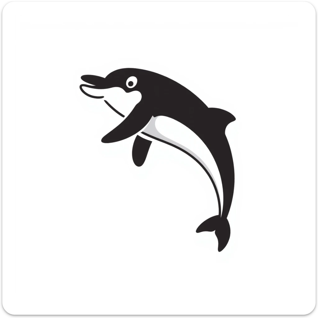 Dolphin sticker